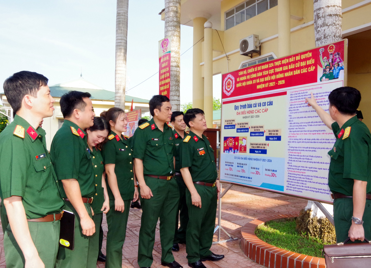 Sư đoàn 324 phát động thi đua cao điểm chào mừng bầu cử đại biểu Quốc hội khóa XV